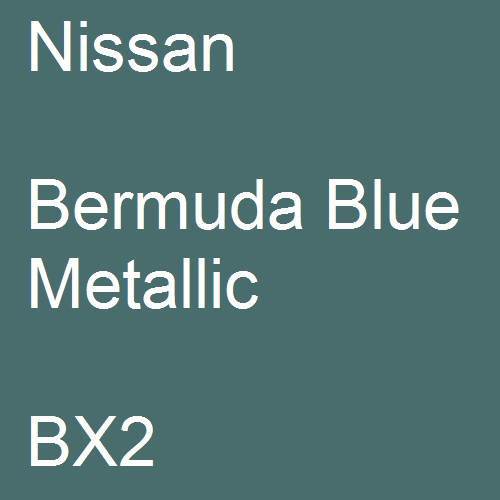 Nissan, Bermuda Blue Metallic, BX2.